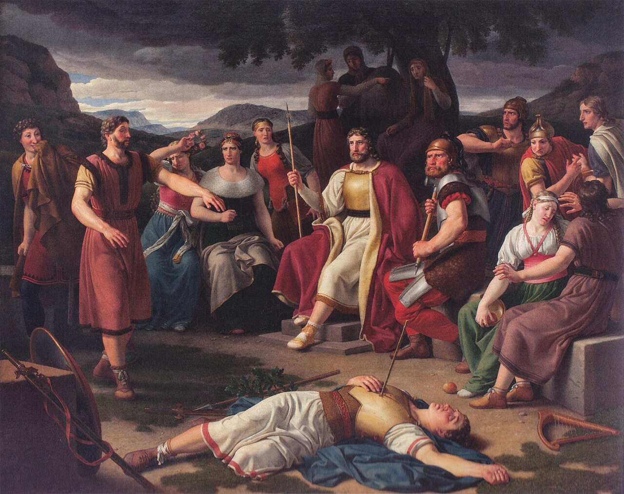 C.W. Eckersberg (1783-1853), Balders død. Public domain.