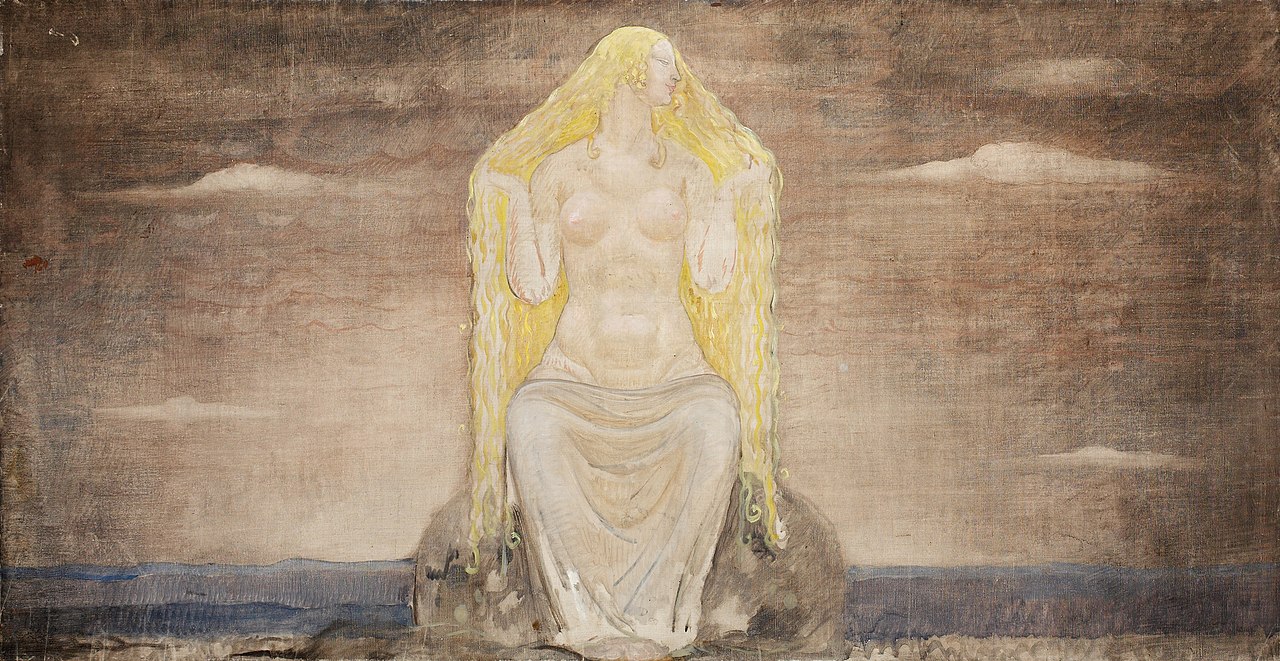 John Bauer (1882-1918), "Freja", illustration 1911. Public domain.