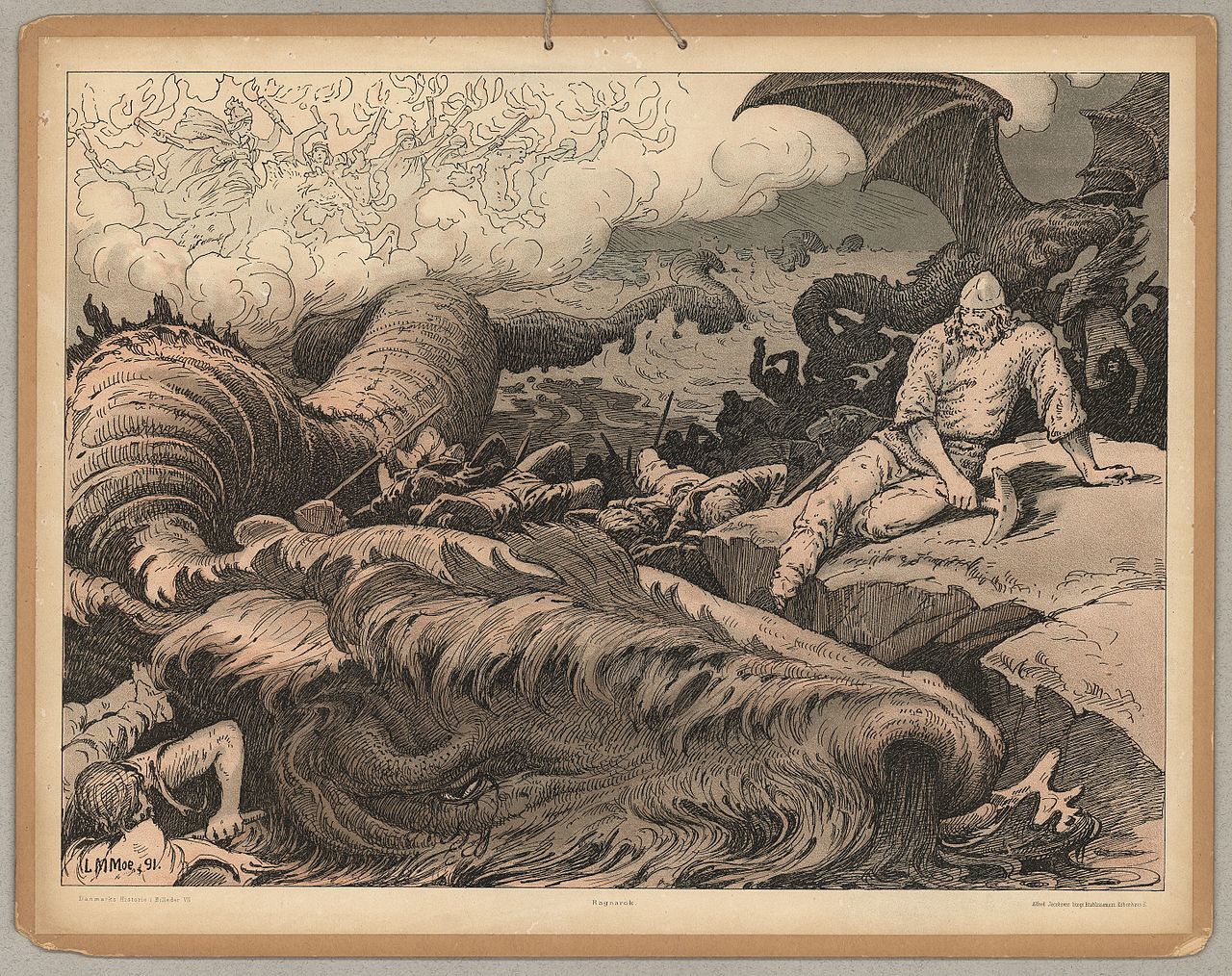 Louis Moe (1857-1945), Ragnarök. Public domain.